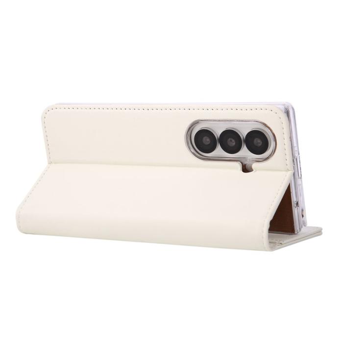 ABEEL - ABEEL Samsung Galaxy Z Fold7 Fodral RFID Blocker Läder Vit