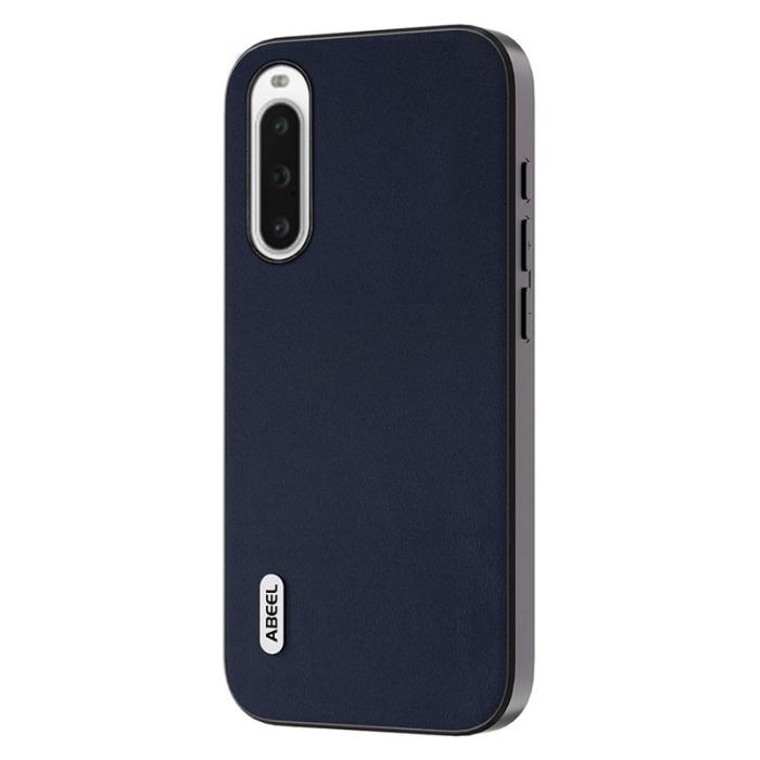 ABEEL - ABEEL Sony Xperia 10 V Fodral i äkta läder - Blå