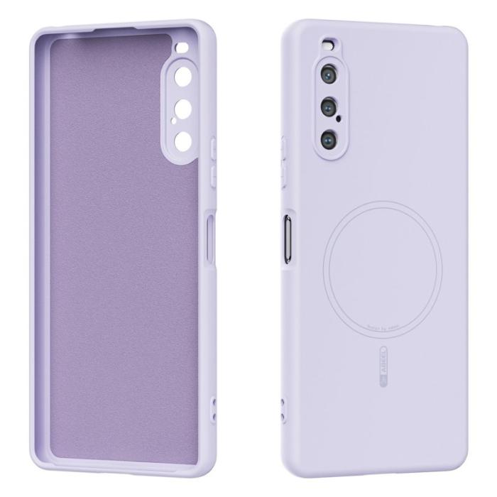 ABEEL - ABEEL Sony Xperia 10 V Skal MagSafe Lila Liquid Silicone