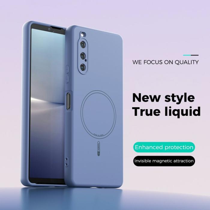 ABEEL - ABEEL Sony Xperia 10 V Skal MagSafe Sky Blue Liquid Silicone