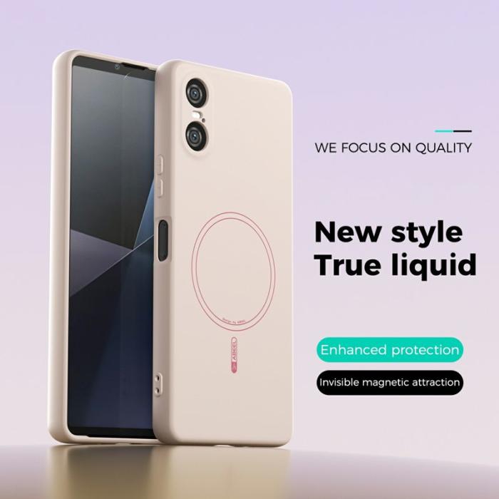 ABEEL - ABEEL Sony Xperia 10 VI Skal MagSafe Liquid Silicone Beige