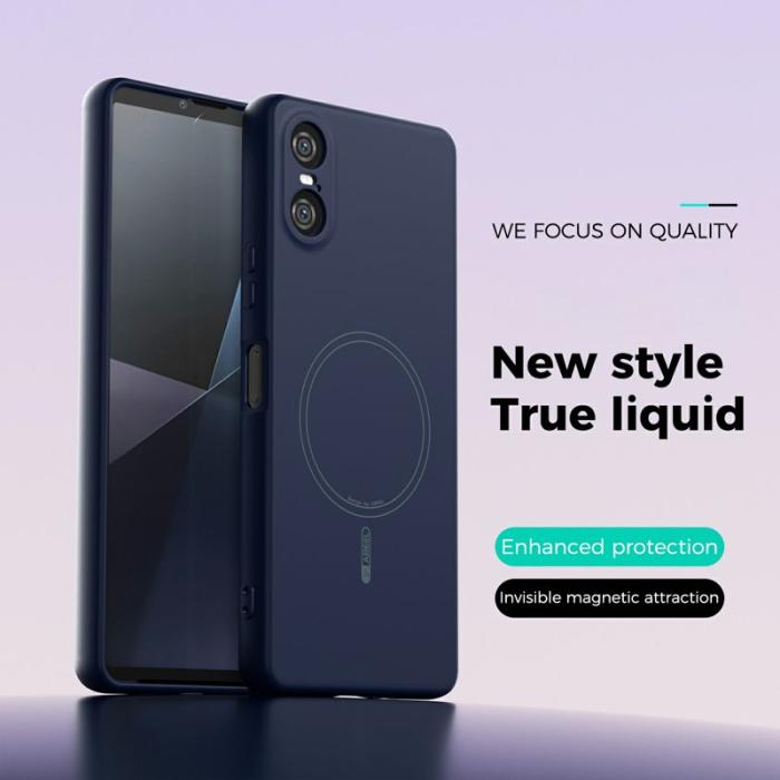 ABEEL - ABEEL Sony Xperia 10 VI Skal MagSafe Mjuk Silikon Mörkblå