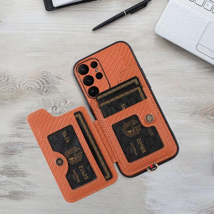 ABEEL - ABEEL Style 01 Fodral för Samsung Galaxy S23 Ultra - Brun