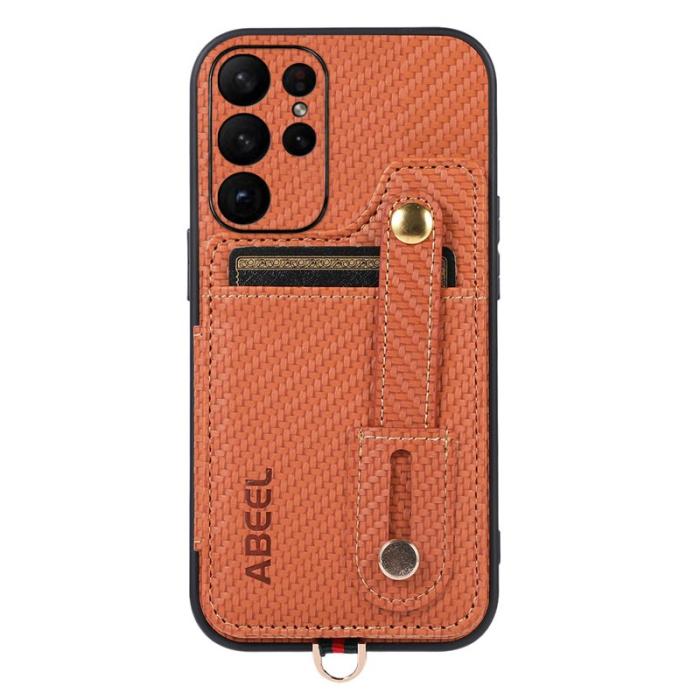 ABEEL - ABEEL Style 01 Fodral för Samsung Galaxy S23 Ultra - Brun