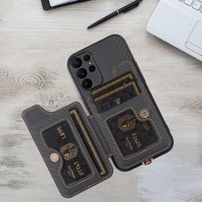 ABEEL - ABEEL Style 01 Fodral för Samsung Galaxy S23 Ultra - Svart