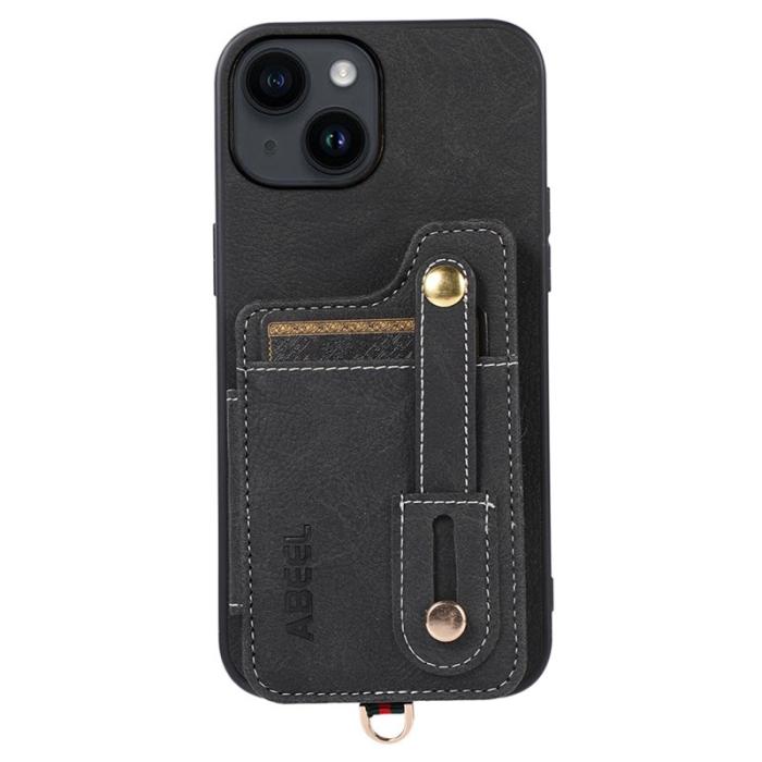 ABEEL - ABEEL Style 01 iPhone 15 Plus Skal med Kickstand - Svart