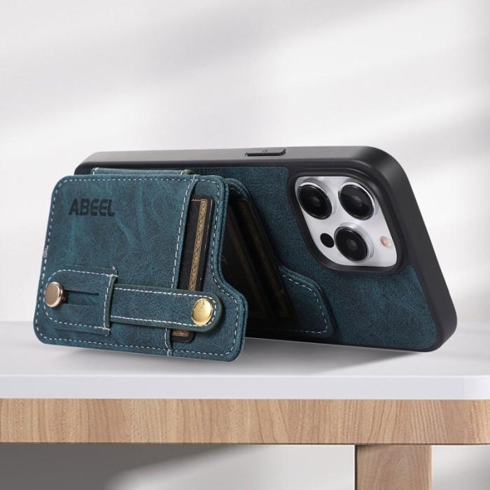 ABEEL - ABEEL Style 01 Kickstand Cover iPhone 14 Pro Max Fodral Blå