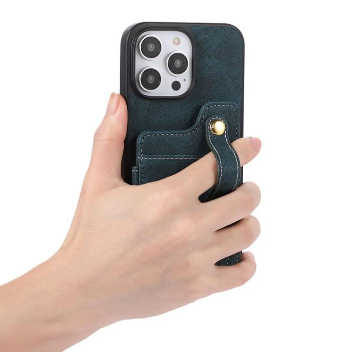 ABEEL - ABEEL Style 01 Kickstand Cover iPhone 14 Pro Max Fodral Blå