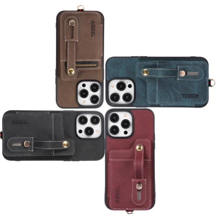 ABEEL - ABEEL Style 01 Kickstand Cover iPhone 14 Pro Max Fodral Blå