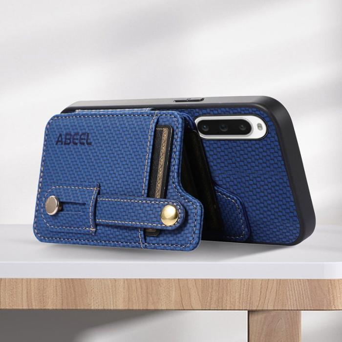 ABEEL - ABEEL Style 01 Kickstand Fodral Sony Xperia 10 V Blå