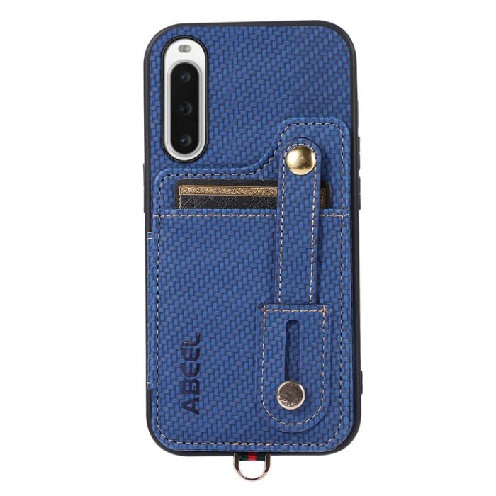 ABEEL - ABEEL Style 01 Kickstand Fodral Sony Xperia 10 V Blå