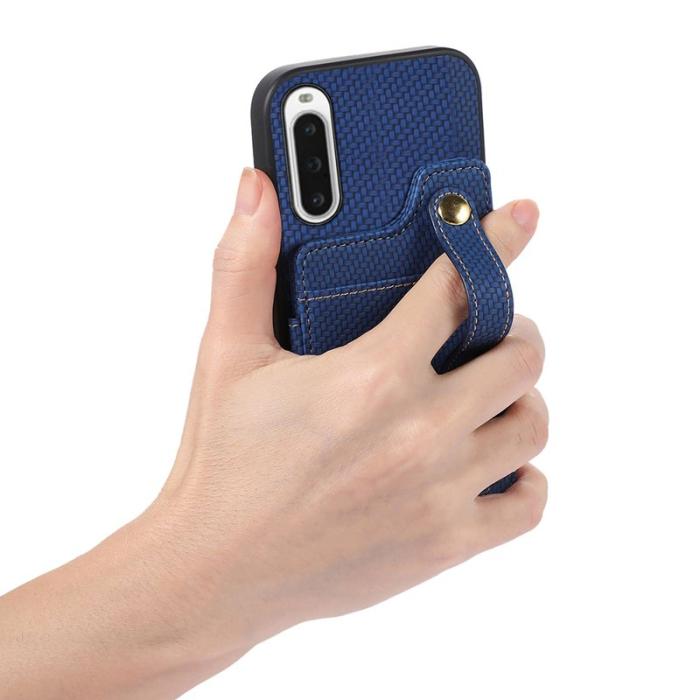 ABEEL - ABEEL Style 01 Kickstand Fodral Sony Xperia 10 V Blå