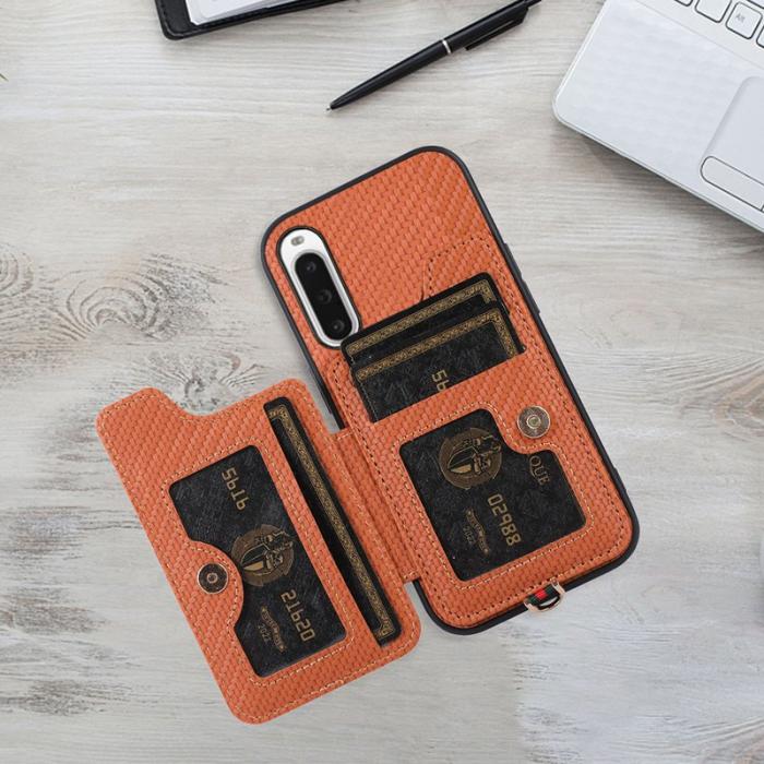 ABEEL - ABEEL Style 01 Kickstand Fodral Sony Xperia 10 V Brun