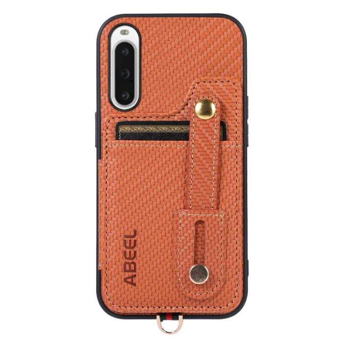 ABEEL - ABEEL Style 01 Kickstand Fodral Sony Xperia 10 V Brun