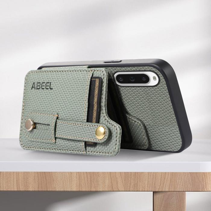 ABEEL - ABEEL Style 01 Kickstand Fodral Sony Xperia 10 V Grön