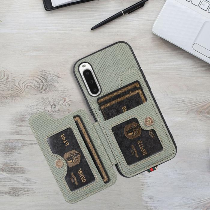 ABEEL - ABEEL Style 01 Kickstand Fodral Sony Xperia 10 V Grön