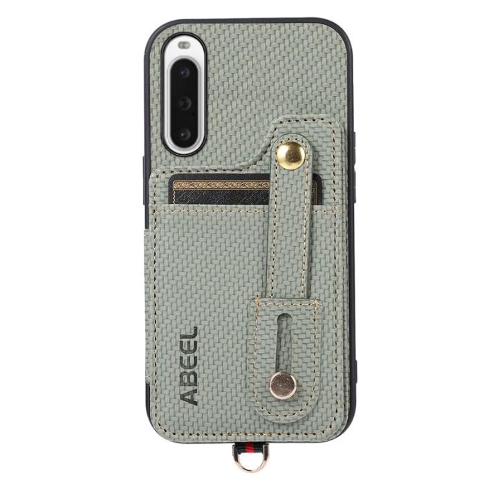 ABEEL - ABEEL Style 01 Kickstand Fodral Sony Xperia 10 V Grön
