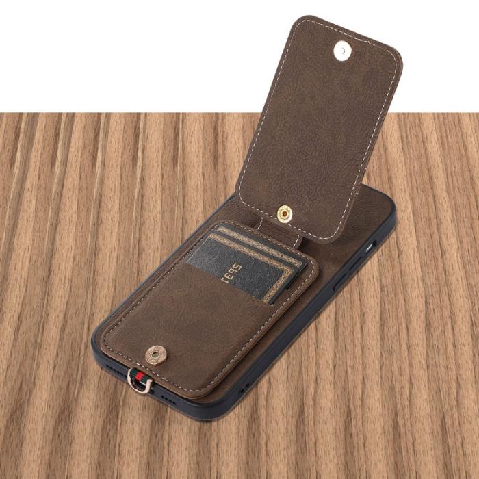 ABEEL - ABEEL Style 02 Kickstand Fodral iPhone 15 Pro Max Khaki