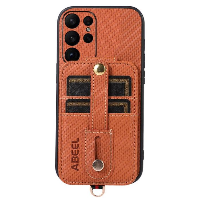 ABEEL - ABEEL Style 02 Samsung Galaxy S23 Ultra Skal RFID Brown