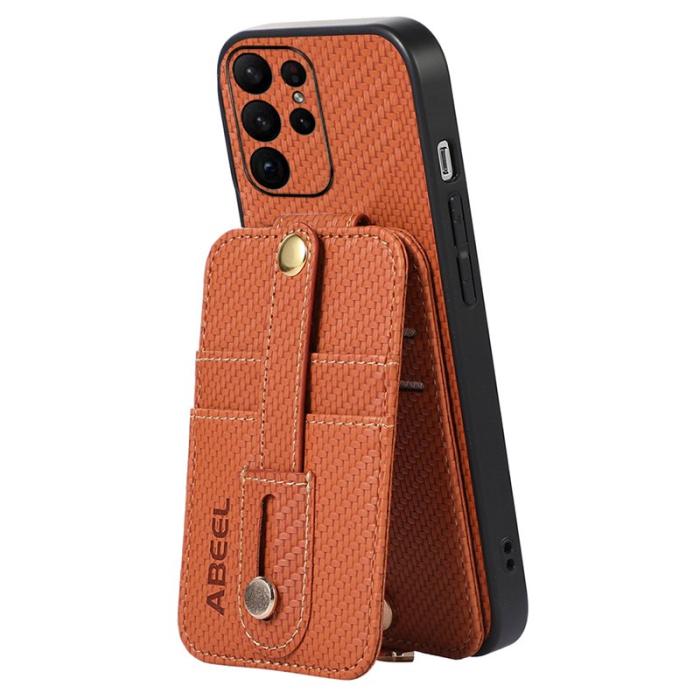 ABEEL - ABEEL Style 02 Samsung Galaxy S23 Ultra Skal RFID Brown