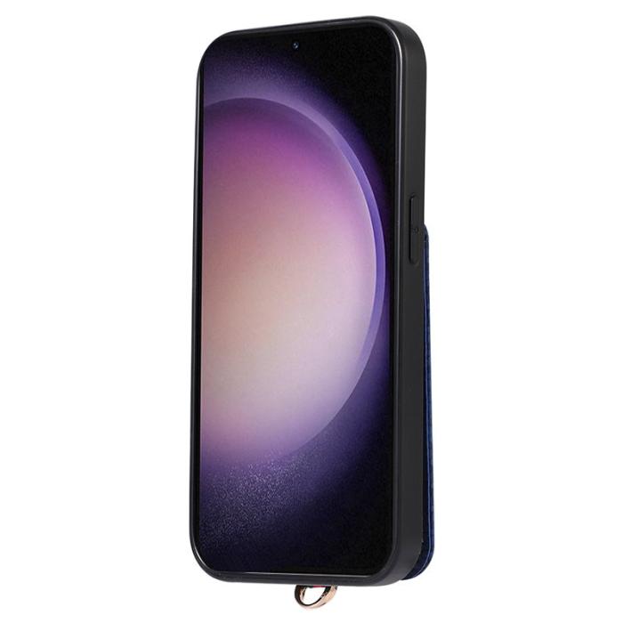 ABEEL - ABEEL Style 02 Skal för Samsung Galaxy S23 - Blå Carbonfiber