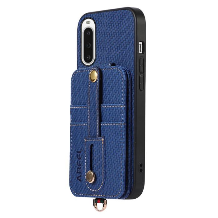 ABEEL - ABEEL Style 02 Skal för Sony Xperia 10 V - Blå Carbon Fiber