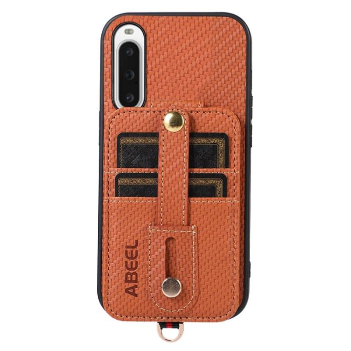 ABEEL - ABEEL Style 02 Skal för Sony Xperia 10 V - Brun Carbonfiber