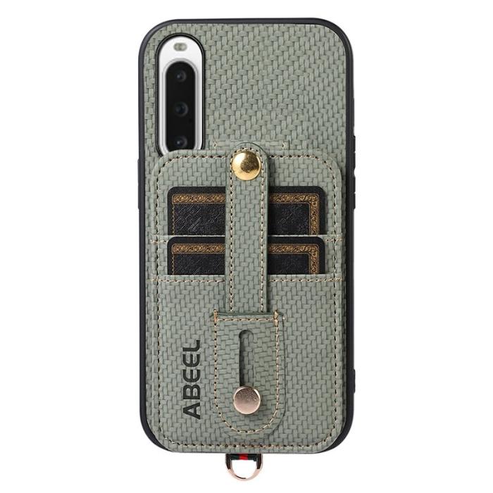ABEEL - ABEEL Style 02 Skal för Sony Xperia 10 V - Grön Carbonfiber