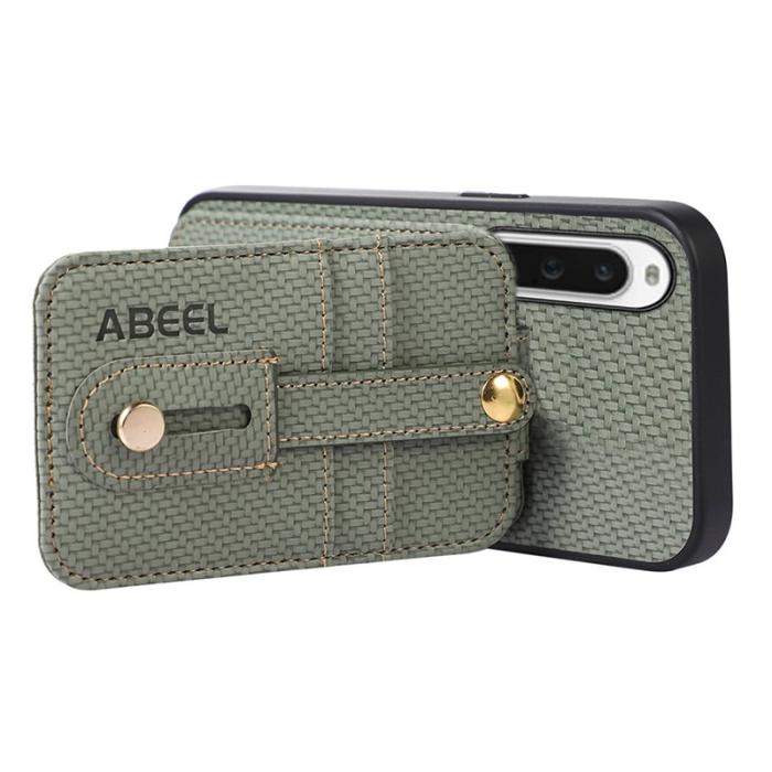 ABEEL - ABEEL Style 02 Skal för Sony Xperia 10 V - Grön Carbonfiber