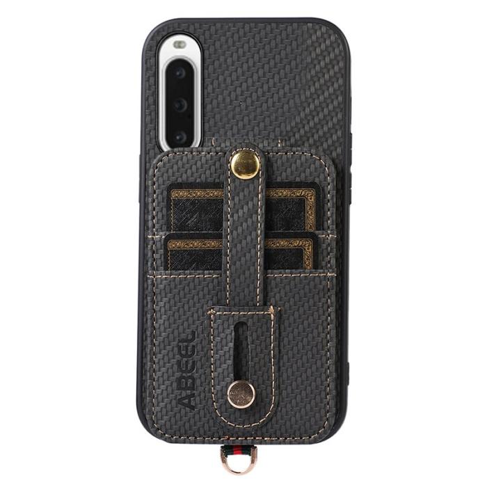 ABEEL - ABEEL Style 02 Skal för Sony Xperia 10 V - Svart Carbonfiber