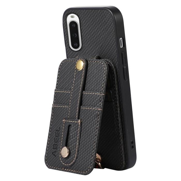 ABEEL - ABEEL Style 02 Skal för Sony Xperia 10 V - Svart Carbonfiber