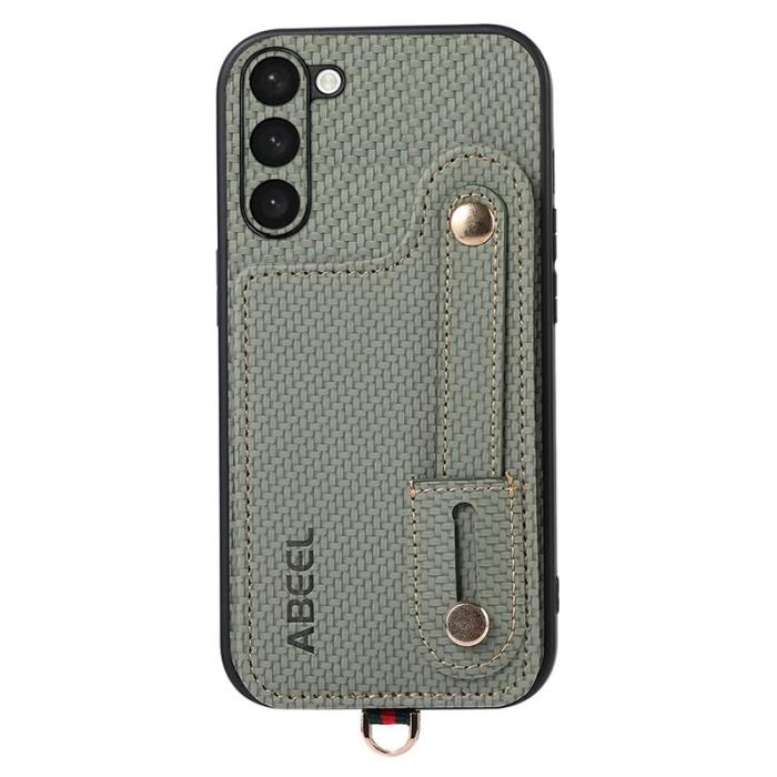 ABEEL - ABEEL Style 03 Fodral för Samsung Galaxy S23+ Grön Carbon Fiber