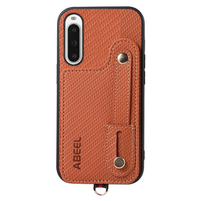 ABEEL - ABEEL Style 03 Kickstand Cover Sony Xperia 10 V Fodral Brun