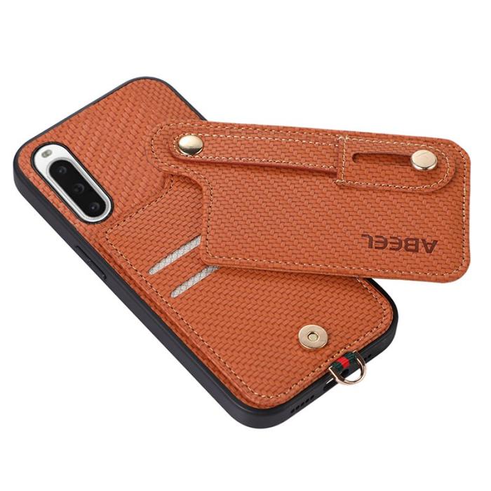 ABEEL - ABEEL Style 03 Kickstand Cover Sony Xperia 10 V Fodral Brun