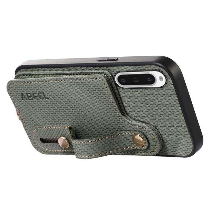 ABEEL - ABEEL Style 03 Kickstand Cover Sony Xperia 10 V Grön