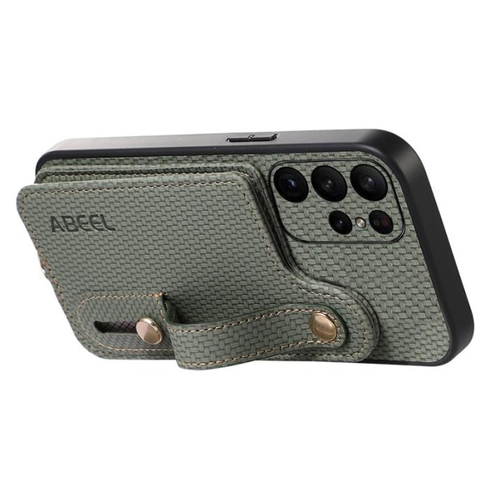 ABEEL - ABEEL Style 03 Kickstand Fodral för Samsung Galaxy S23 Ultra Grön