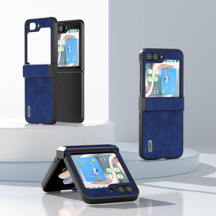 ABEEL - ABEEL Textured Skal för Samsung Galaxy Z Flip5 5G - Blå