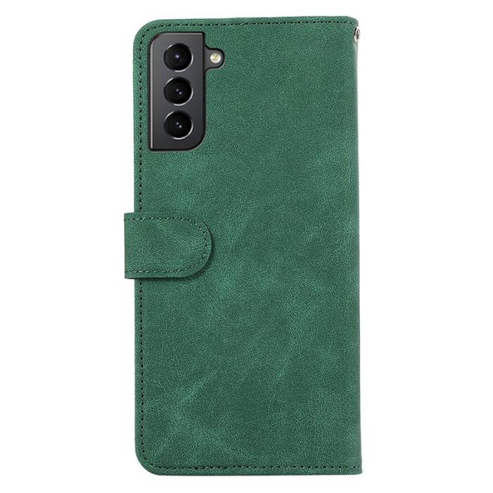 ABEEL - ABEEL Wallet Case för Samsung Galaxy S21 5G / S21 4G Grön