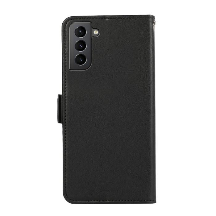 ABEEL - ABEEL Wallet Stand Case för Samsung Galaxy S21+ 5G - Svart