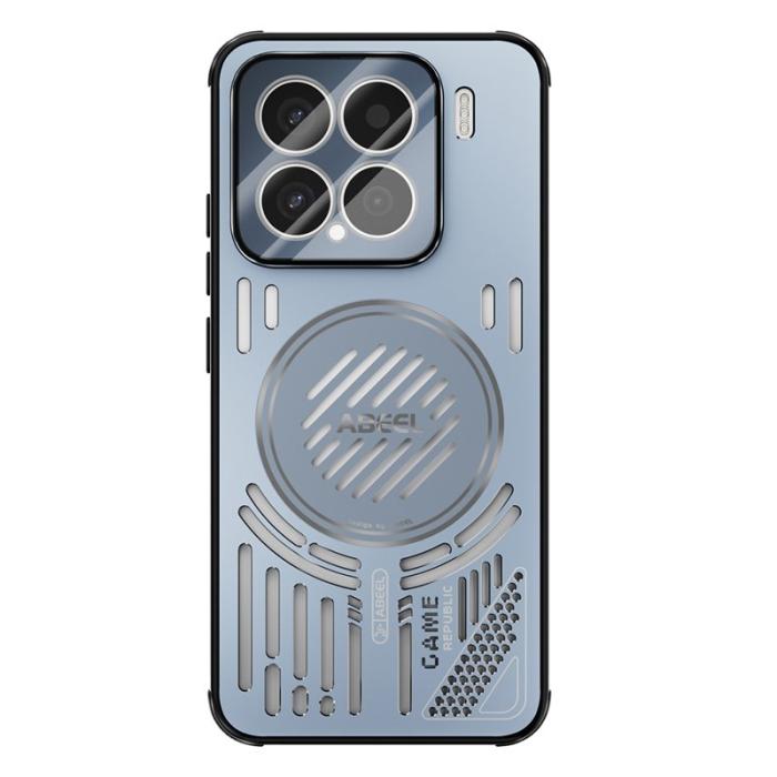 ABEEL - ABEEL Xiaomi 15 Magnetiskt Fodral Aluminium + PC + TPU Blå