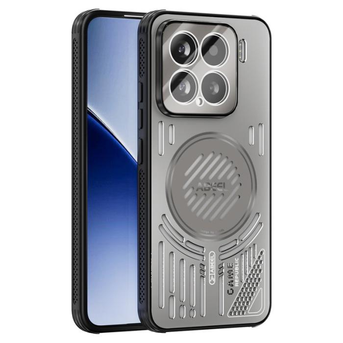 ABEEL - ABEEL Xiaomi 15 Magnetiskt Fodral Aluminium + PC + TPU - Titan Grå
