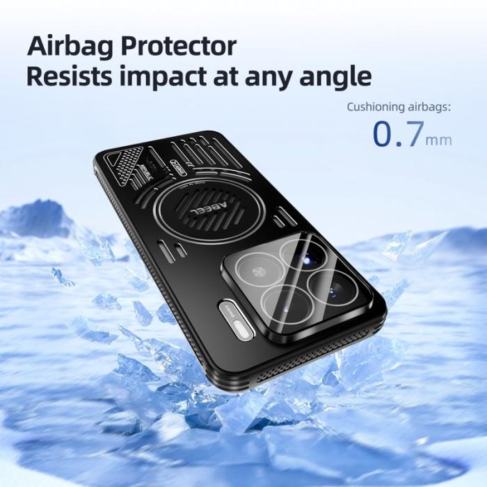 ABEEL - ABEEL Xiaomi 15 Magnetiskt Fodral Aluminium + PC + TPU - Titan Grå