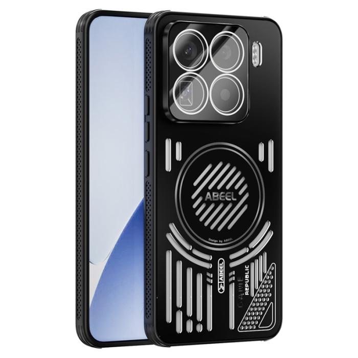 ABEEL - ABEEL Xiaomi 15 Pro Magnetiskt Skal Aluminium + TPU - Svart