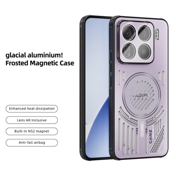 ABEEL - ABEEL Xiaomi 15 Pro Skal Aluminium + PC + TPU - Rosa Lila