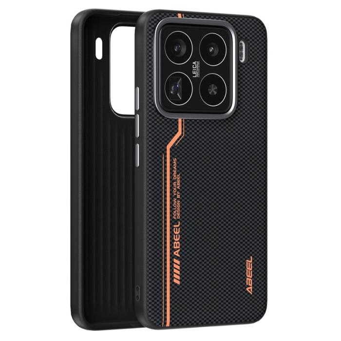 ABEEL - ABEEL Xiaomi 15 Pro Skal MagSafe Kompatibel Svart Leather