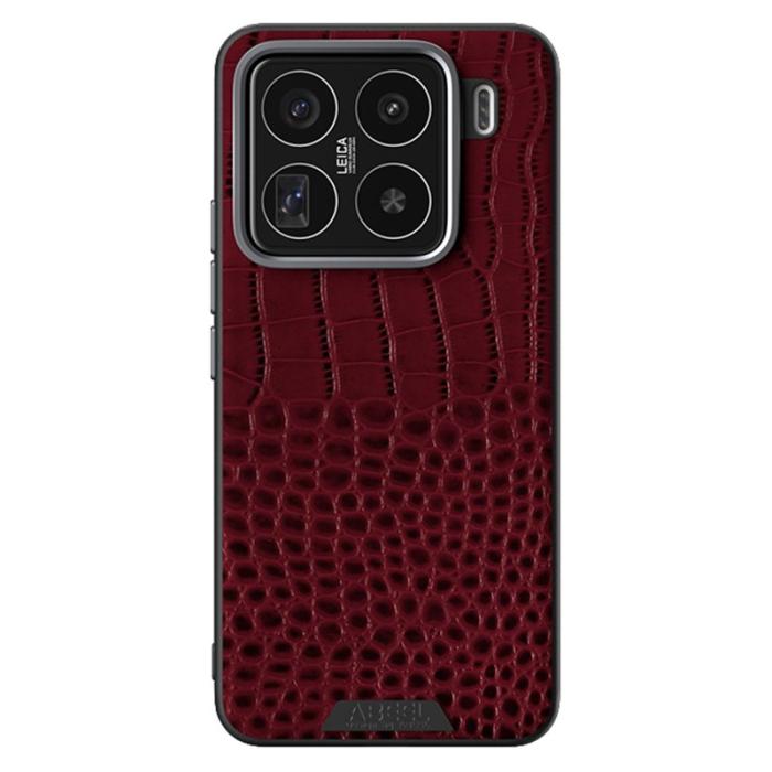 ABEEL - ABEEL Xiaomi 15 Pro Skal MagSafe Kroko Textur Röd