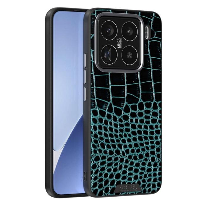 ABEEL - ABEEL Xiaomi 15 Pro Skal MagSafe Krokodiltextur Grön