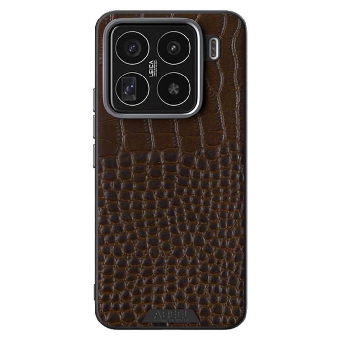 ABEEL - ABEEL Xiaomi 15 Pro Skal MagSafe Krokodiltextur Kaffe
