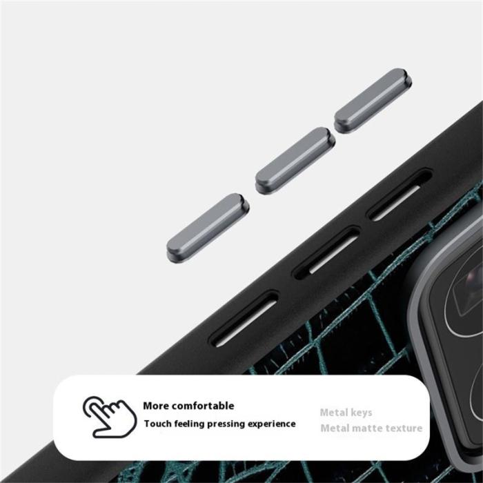 ABEEL - ABEEL Xiaomi 15 Pro Skal MagSafe Krokodiltextur Kaffe