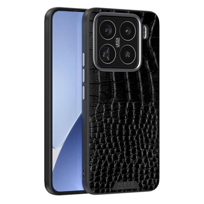 ABEEL - ABEEL Xiaomi 15 Pro Skal MagSafe Krokodiltextur Svart